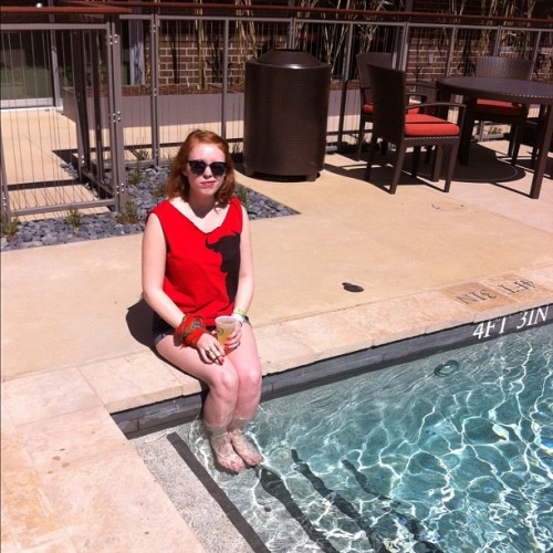 Chilling Poolside at the VIP area at the Hype Hotel.