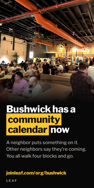 Leaf, the free community calendar for Bushwick