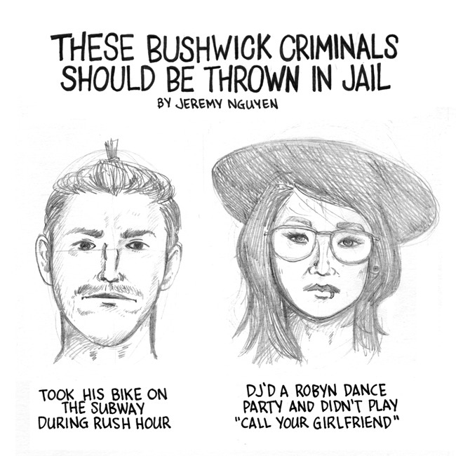 Police Sketches of Bushwick’s Social Criminals [COMIC]