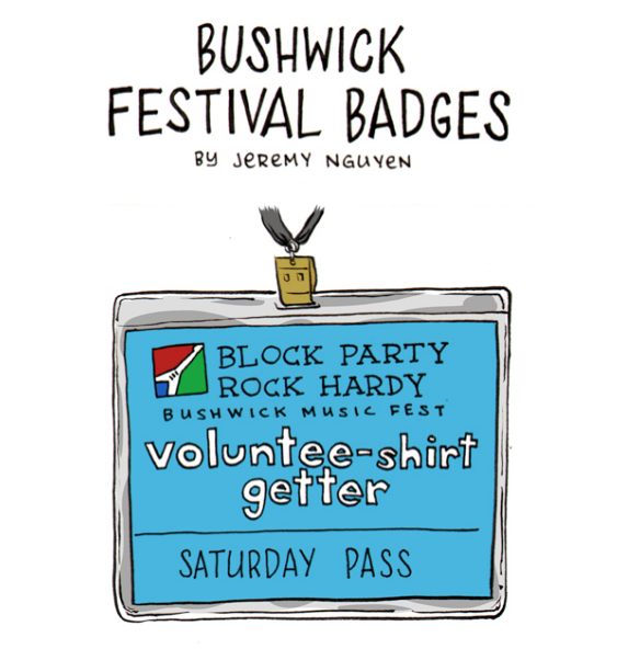 Bushwick Festival Badges [Comic]