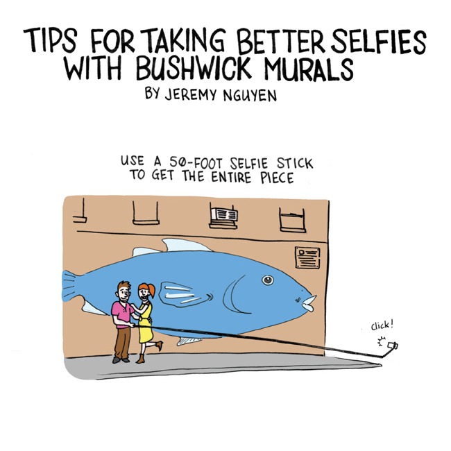 Take Better Selfies in Front of Street Art During Bushwick Open Studios! [Comic]