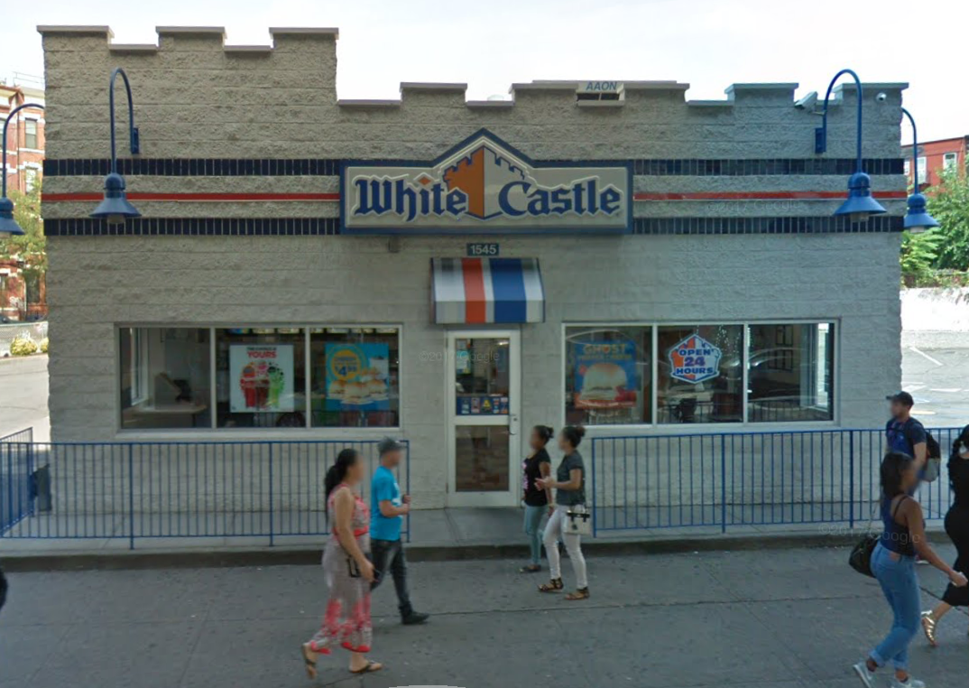 A Man Attacked With a Garbage Can  Inside the White Castle in Bushwick