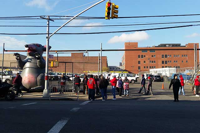 Photos and Video: Striking Workers Picket Outside Bushwick Verizon Facility