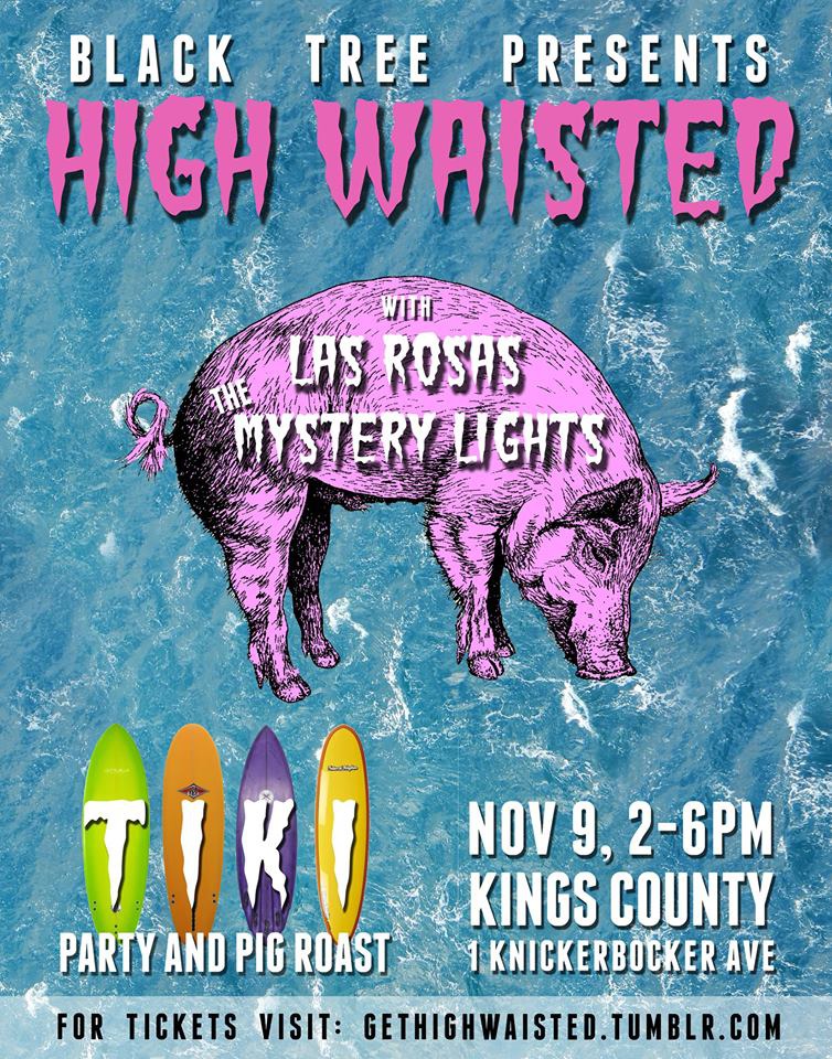 Black Tree Sandwich Shop is Popping Up With a Tiki Party & Live Music from Las Rosas + High Waisted + The Mystery Lights at Kings County Saloon Next Sunday
