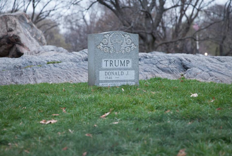Viral Trump Tombstone Has Arrived in Bushwick: Go See It Tonight