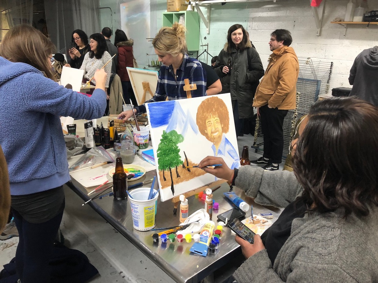 Here’s How Bushwick Artists See Bob Ross, the Painting Legend From TV