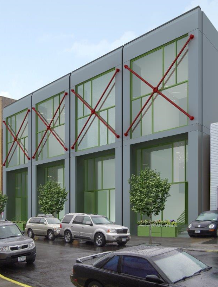 Artist Studios, Restaurants and Retail Building Annexed to 56 Bogart Will Look Like This