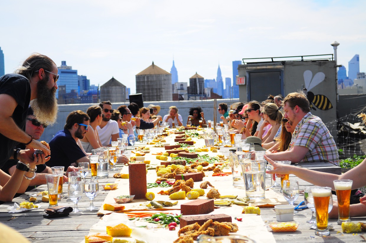 Momo Sushi Shack is Throwing a Rooftop Dinner Party on Brooklyn Grange This Sunday
