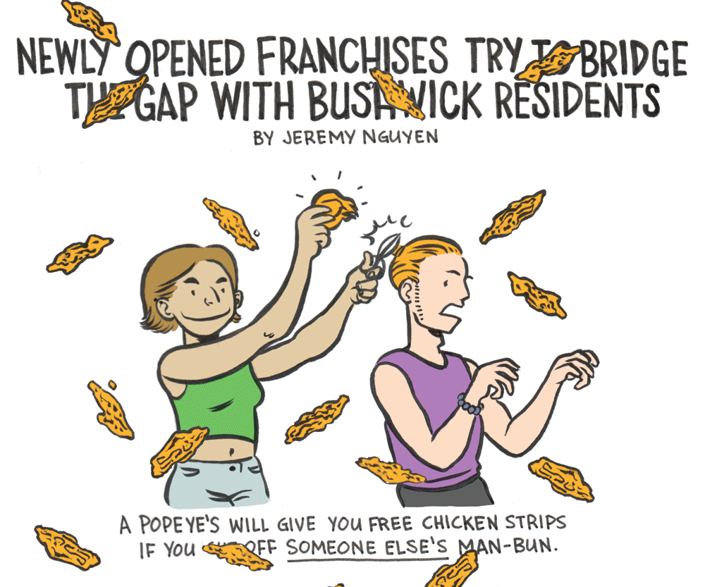 Comic: New Franchises Try to Bridge Gap with Bushwick Residents