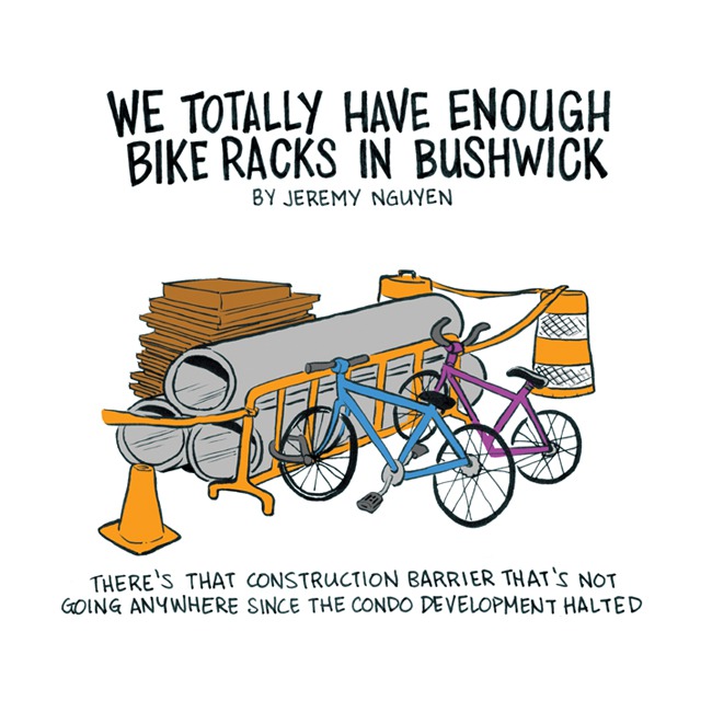 We Totally Have Enough Bike Racks in Bushwick [COMIC]