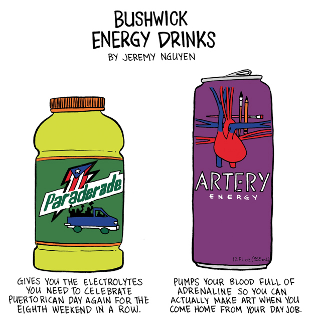 Is Bushwick Making You Tired? Try These Energy Drinks! [COMIC]