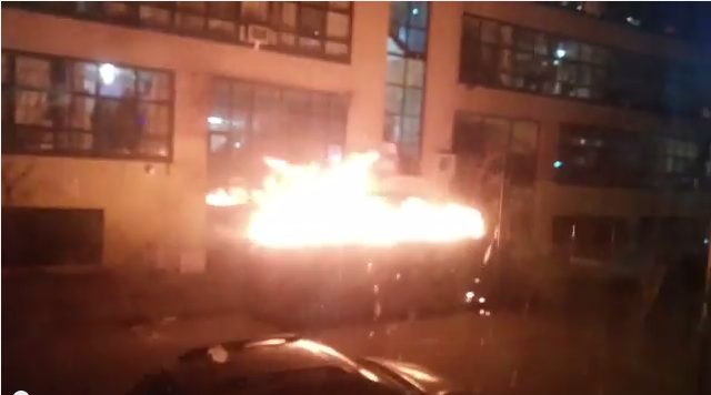 Here Are Your McKibbin Lofts Dumpster Fire Videos