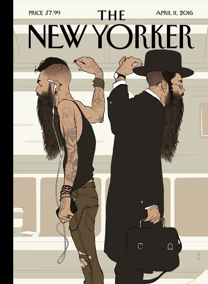 This Week’s New Yorker Cover Captures a Classic L Train Visual