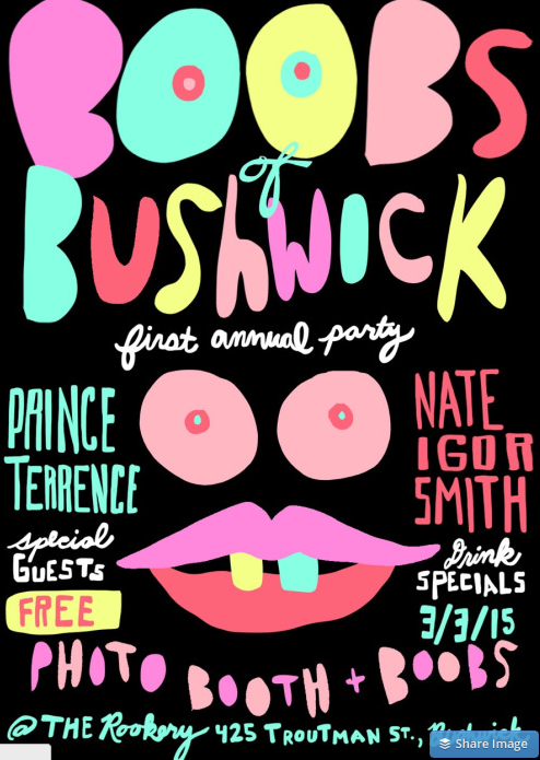 Because Bushwick is Pro Boobs: Boobs of Bushwick is Throwing a Party on March 3 [NSFW]