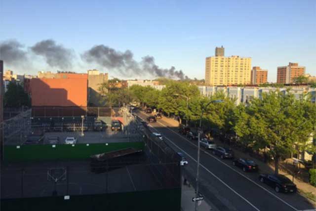 Breaking: Smoke Over Bushwick as FDNY Fights 5 Alarm Cypress Hills Blaze
