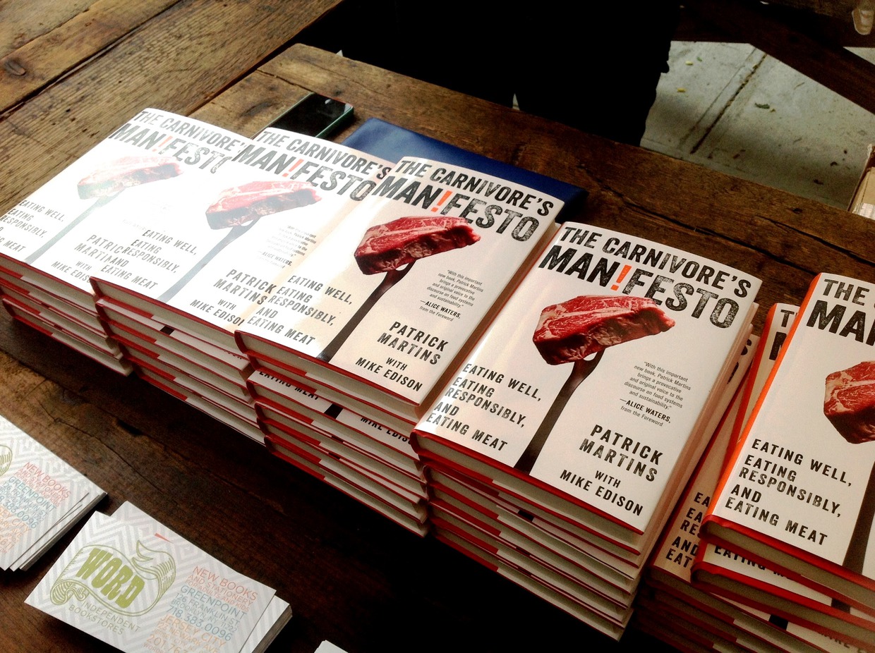 “The Carnivore’s Manifesto” Launched Last Night at Roberta’s