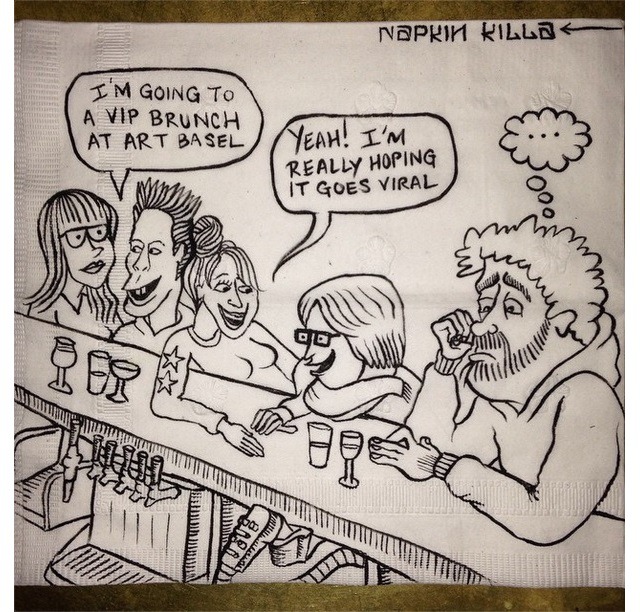 #BushwickDaily Insta-Takeover: These Drawings Prove That Napkins Aren’t Just for Messes