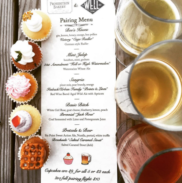 Boozy Cupcakes Paired with Craft Beer are on the Menu at the Well Tonight!