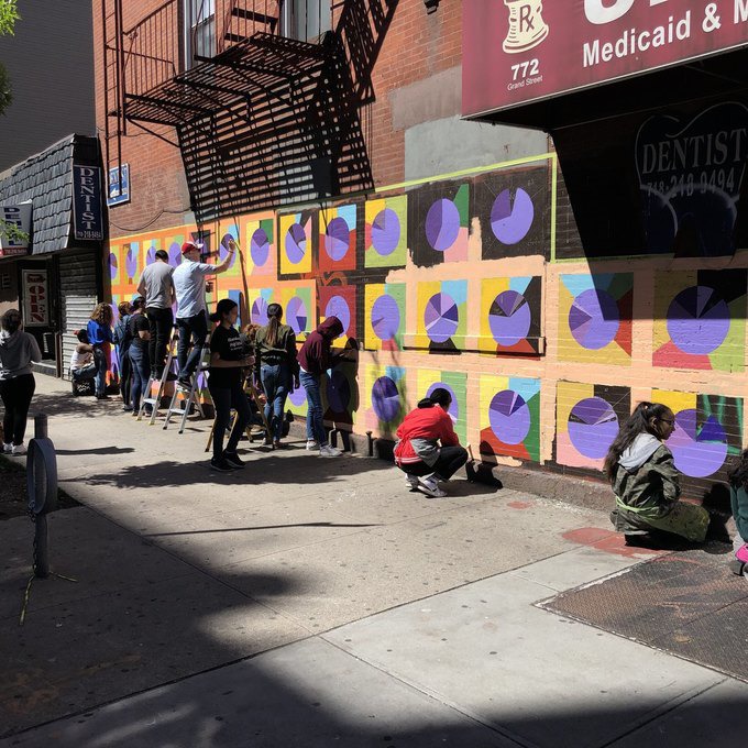 New East Williamsburg Mural Blends Data With Emotion