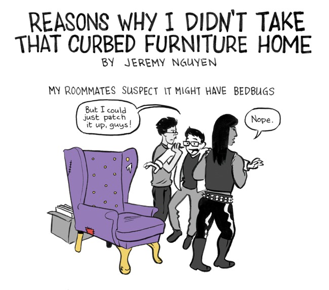 Reasons Why I Didn’t Take That Curbed Furniture [COMIC]