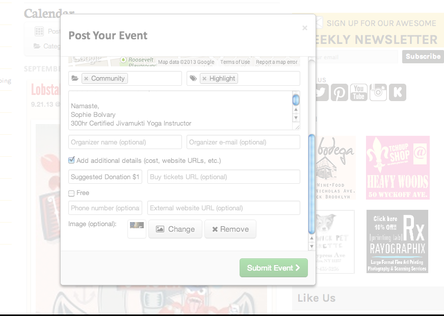 Posting Your Events in the Events Calendar! It’s Easy!