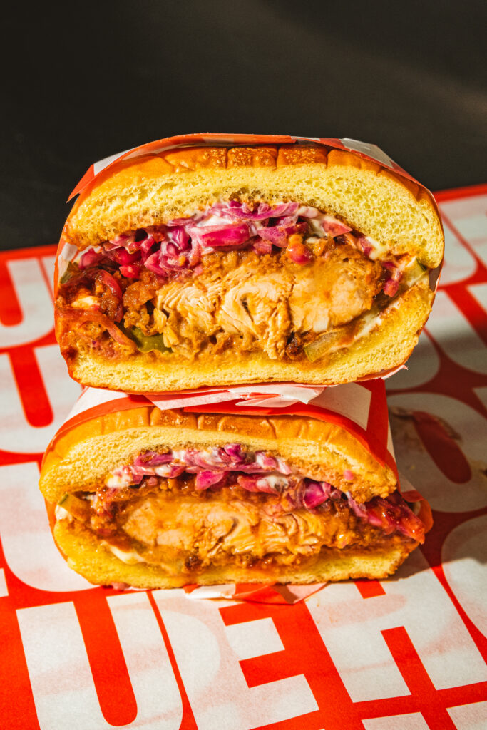 Blue Hour Dragon Boy Hot Chicken Sandwich